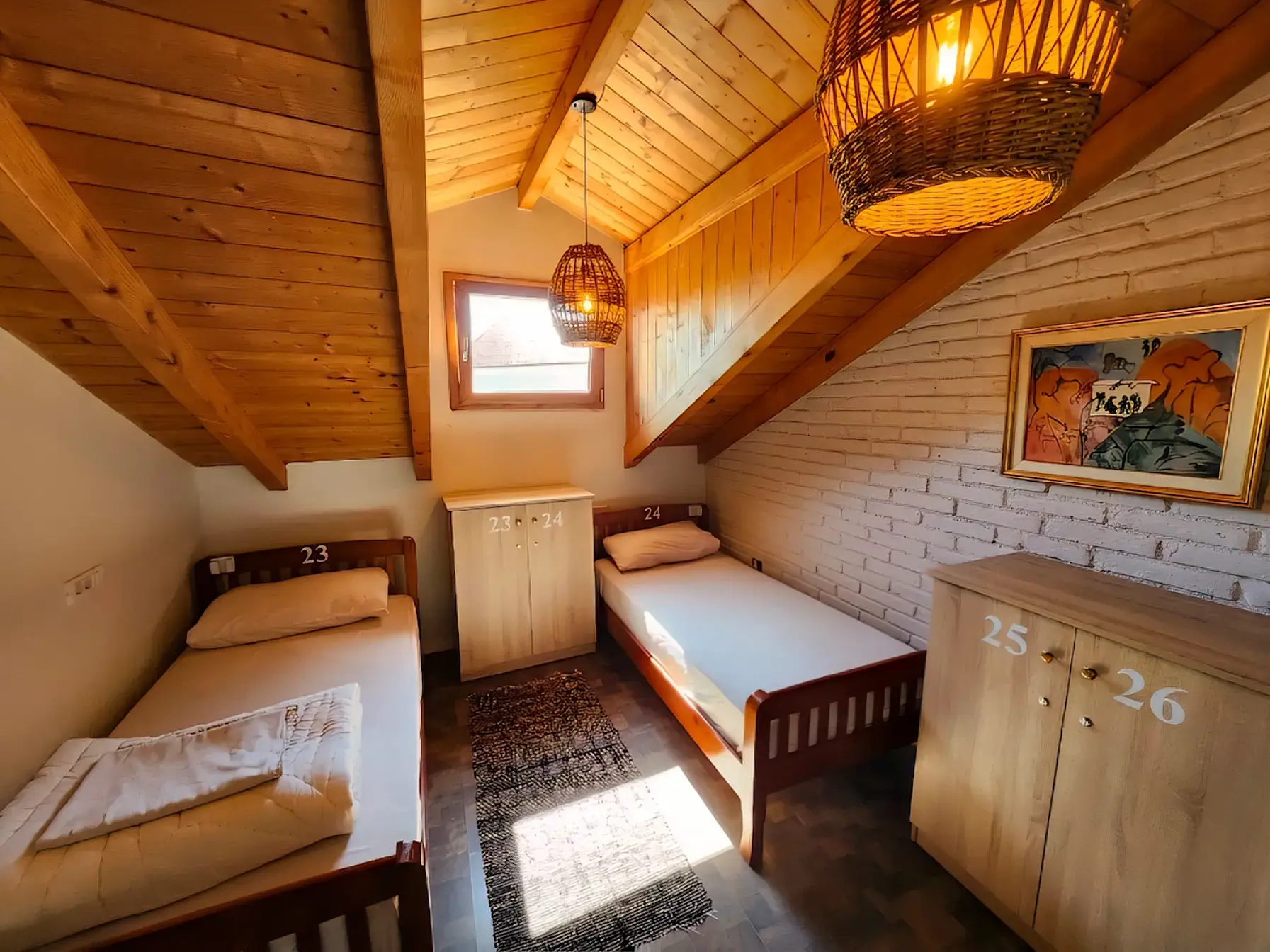 Alternative angle of the 4-bed dorm