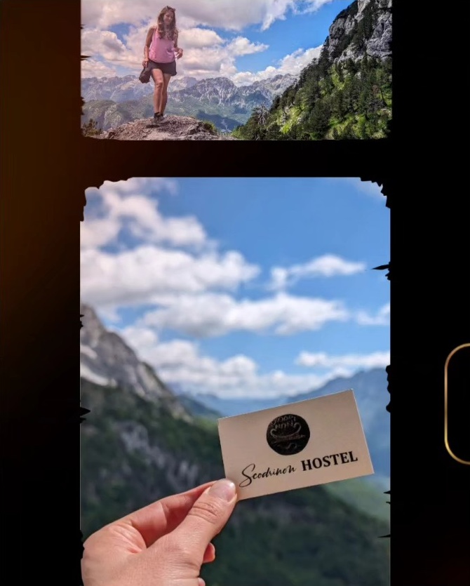 Spectaular views while hiking in the Albanian Alps